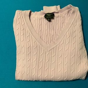 Pastel purple Talbots v neck sweater